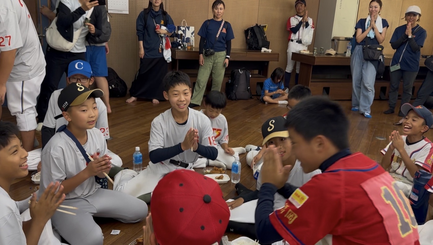 日本の選手との交流会